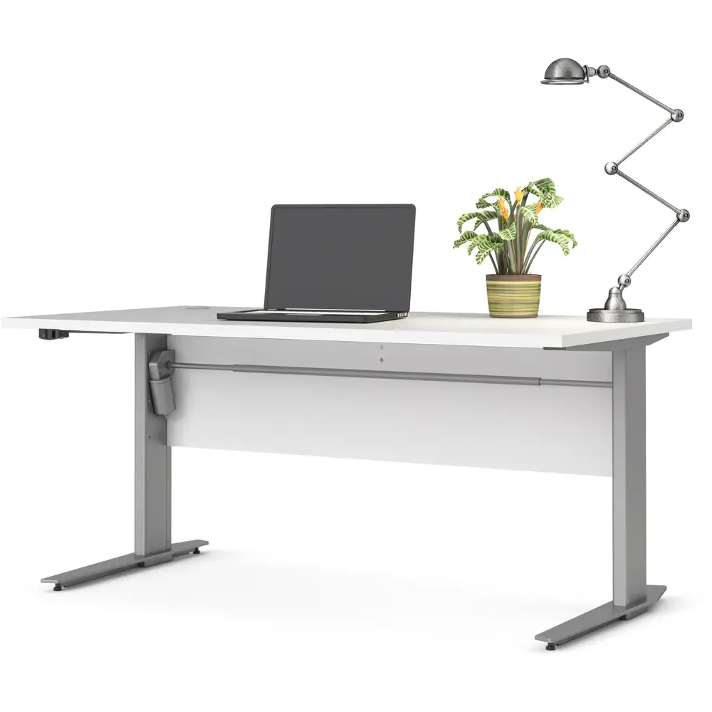 Florence Electric Height Adjustable Desk - White