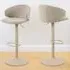 Florence Ella Swivel Bar Stool Set of 2 - Beige, Bouclé