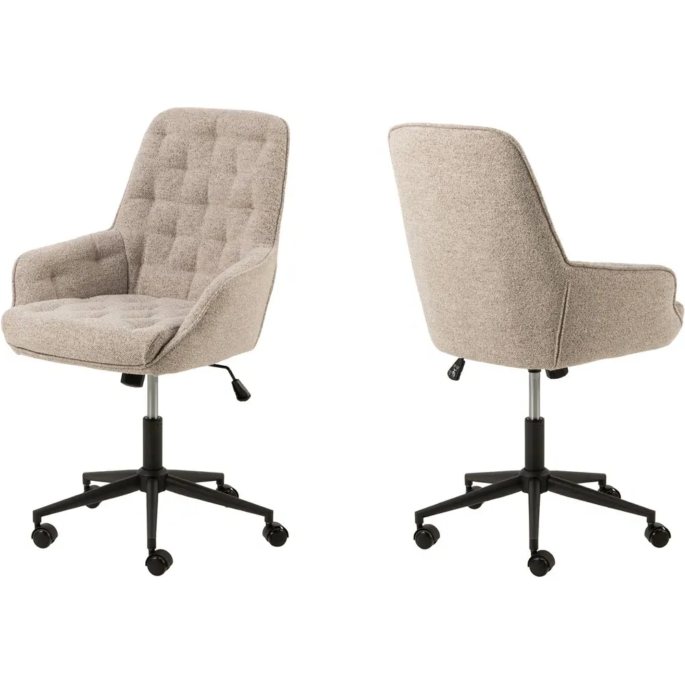 Florence Erik Gas Lift Desk Chair - Beige