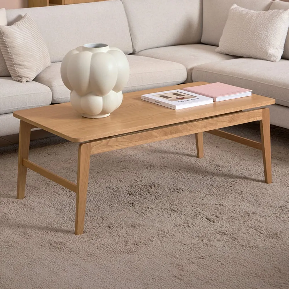 Florence Essex Rectangular Coffee Table - Brown, Oak