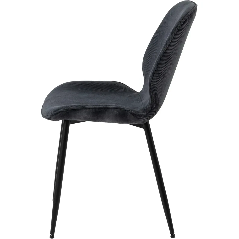 Florence Femke Set of 4 Dining Chairs - Anthracite