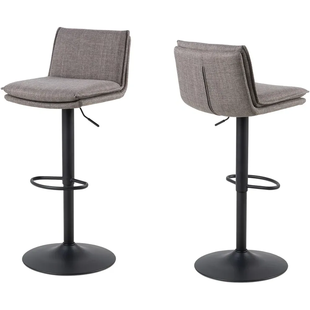Florence Flynn Swivel Bar Stool - Grey
