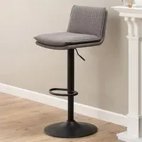 Florence Flynn Swivel Bar Stool - Grey
