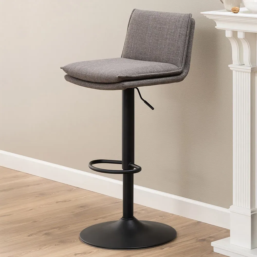 Florence Flynn Swivel Bar Stool - Grey