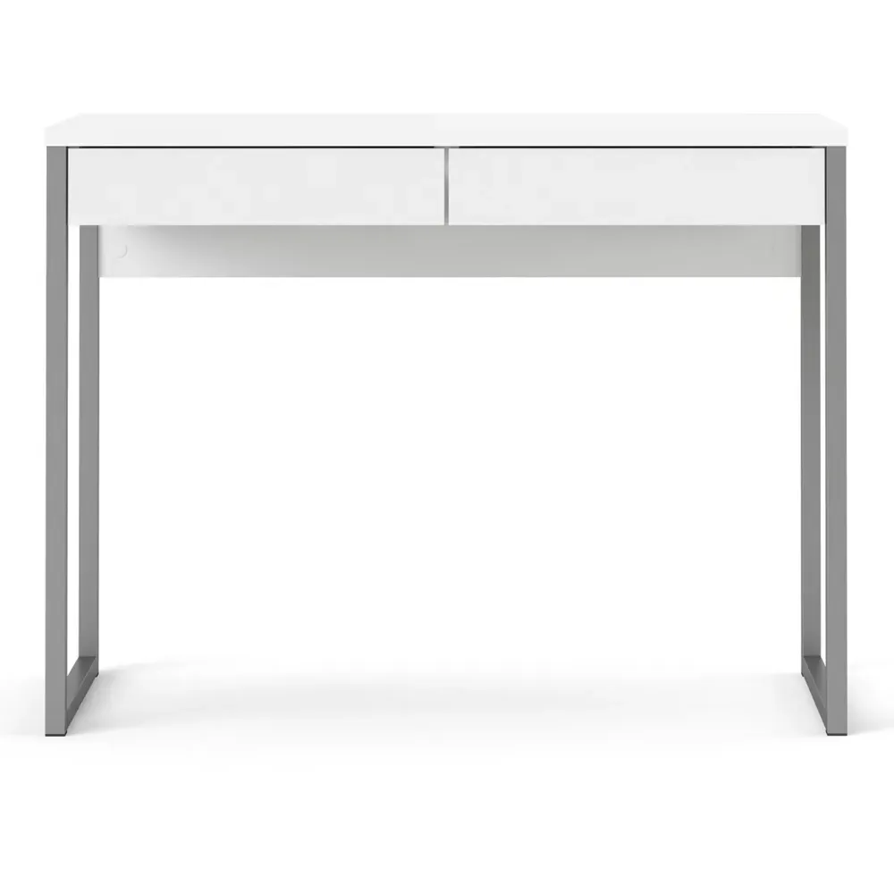 Florence Function Plus Two Drawer Desk - White