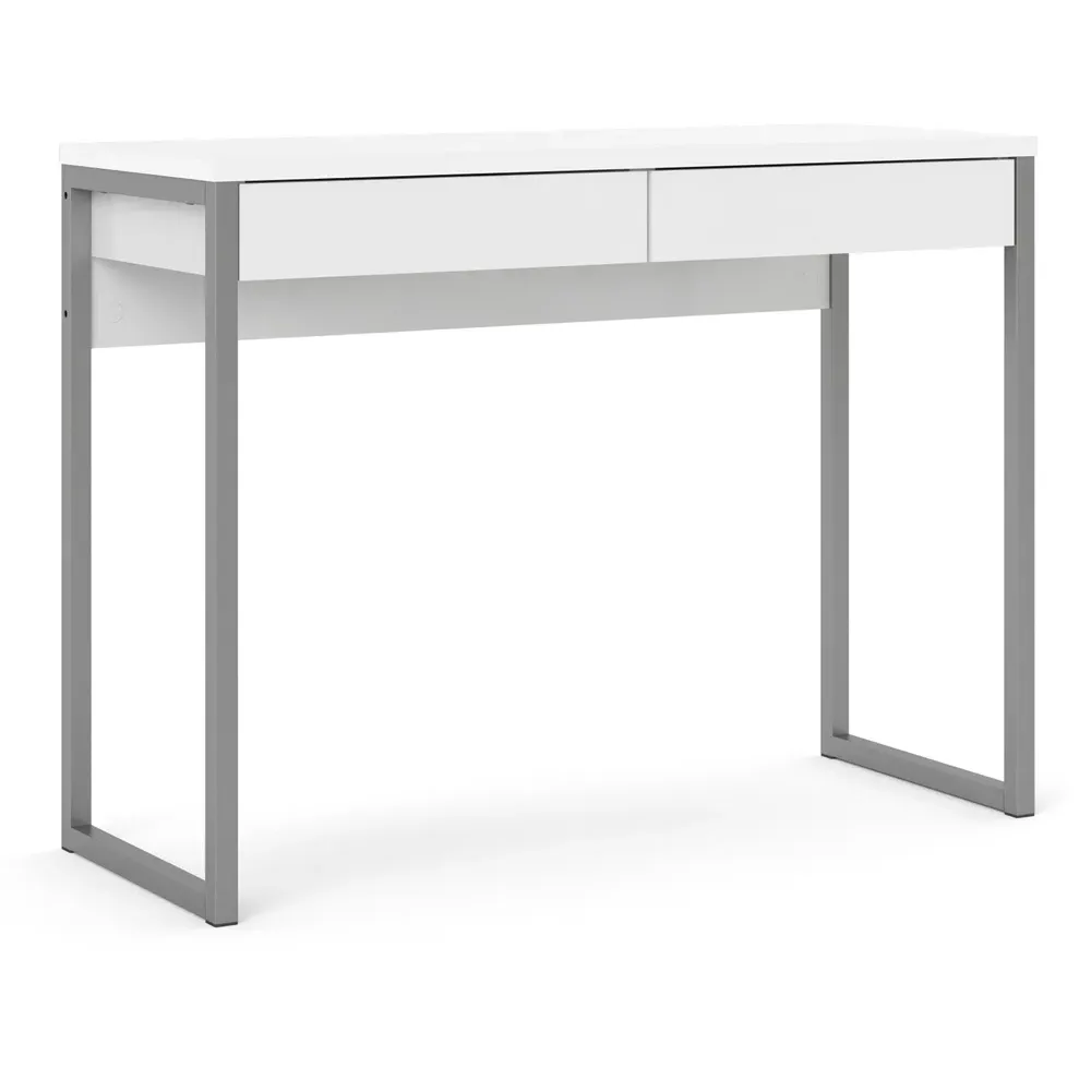 Florence Function Plus Two Drawer Desk - White