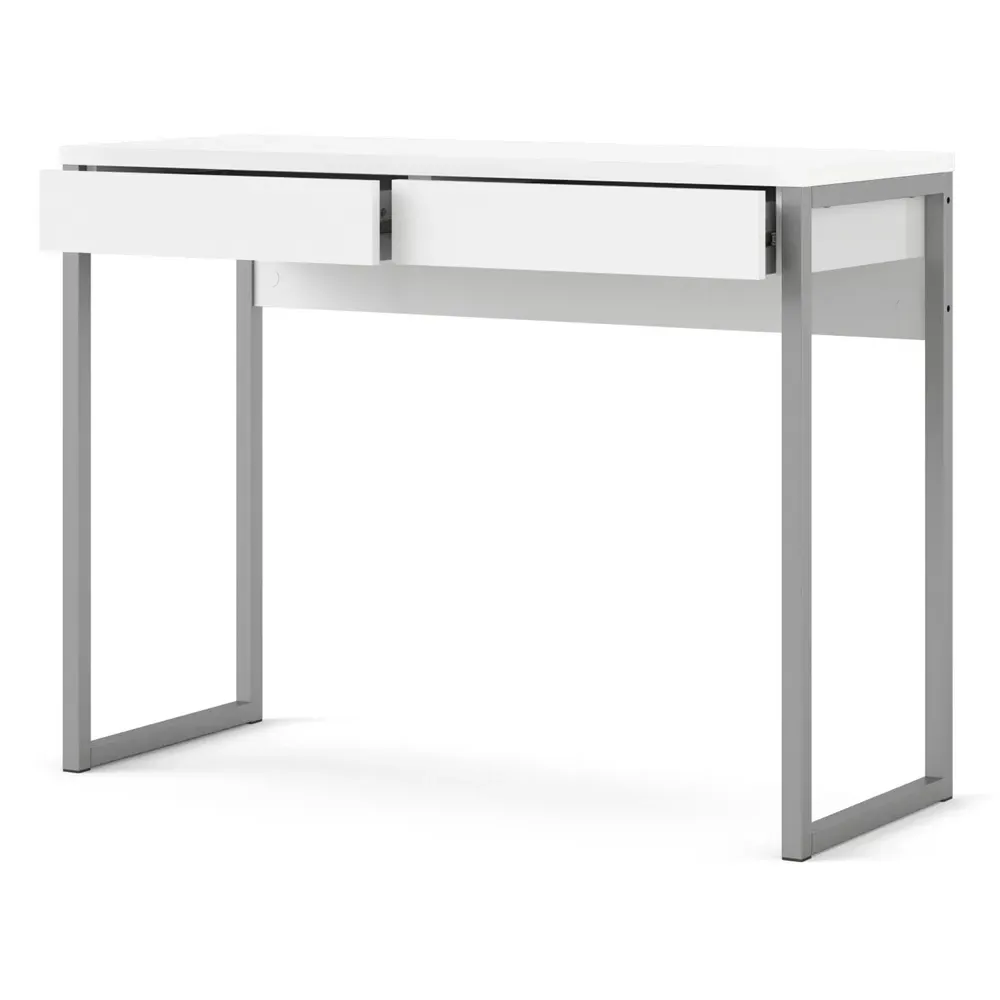 Florence Function Plus Two Drawer Desk - White
