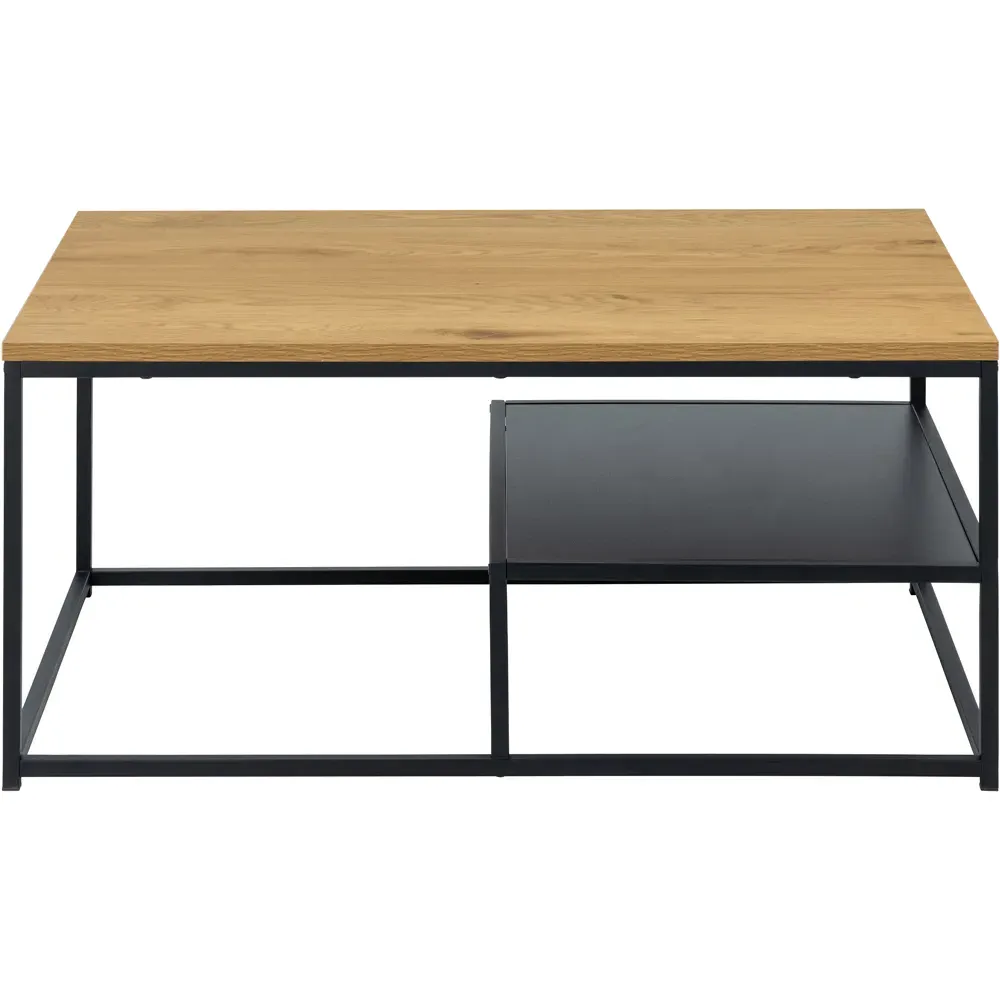 Florence Gila Coffee Table with Shelf - Brown, Oak