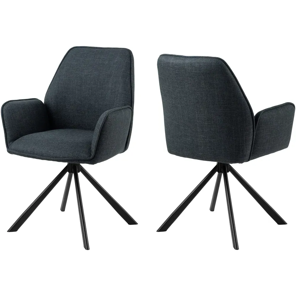 Florence Glenda Swivel Dining Chair - Grey