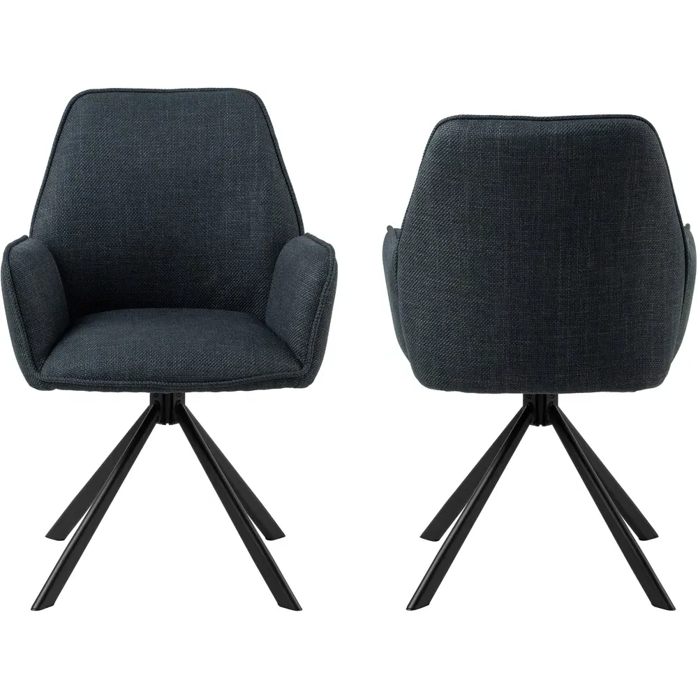 Florence Glenda Swivel Dining Chair - Grey