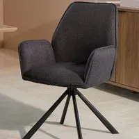 Florence Glenda Swivel Dining Chair - Grey