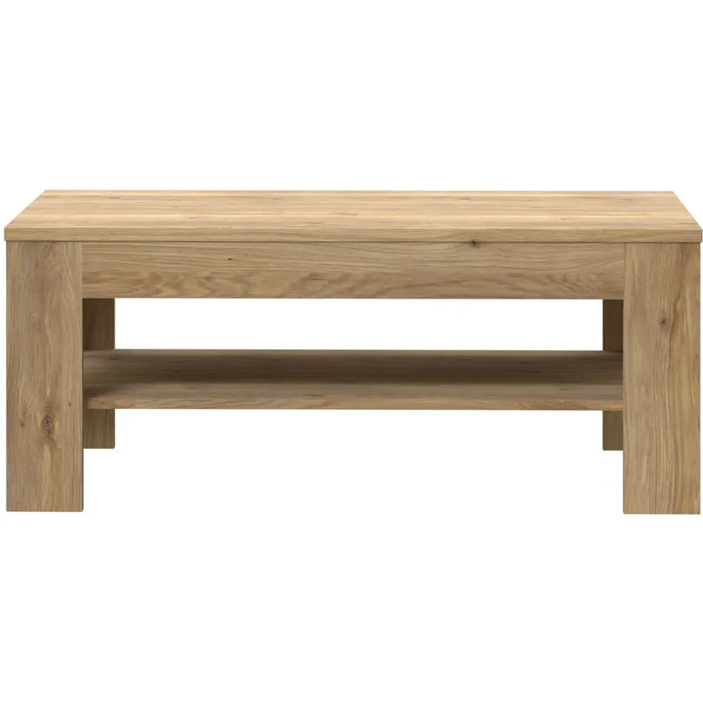 Florence Grafton Coffee Table with Shelf - Oak