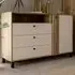 Florence Grafton Sideboard with Drawers - Cream, Oak