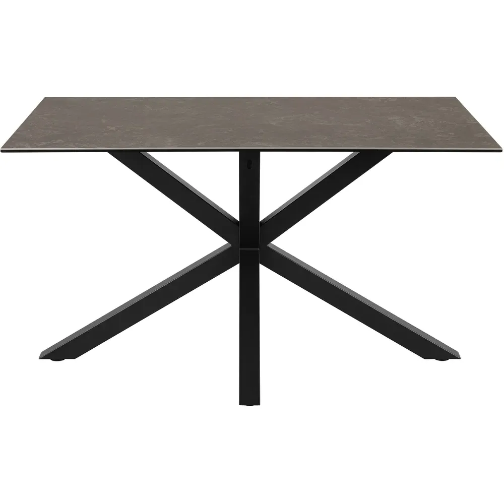 Florence Heaven 4-Seater Dining Table - Black, Ceramic