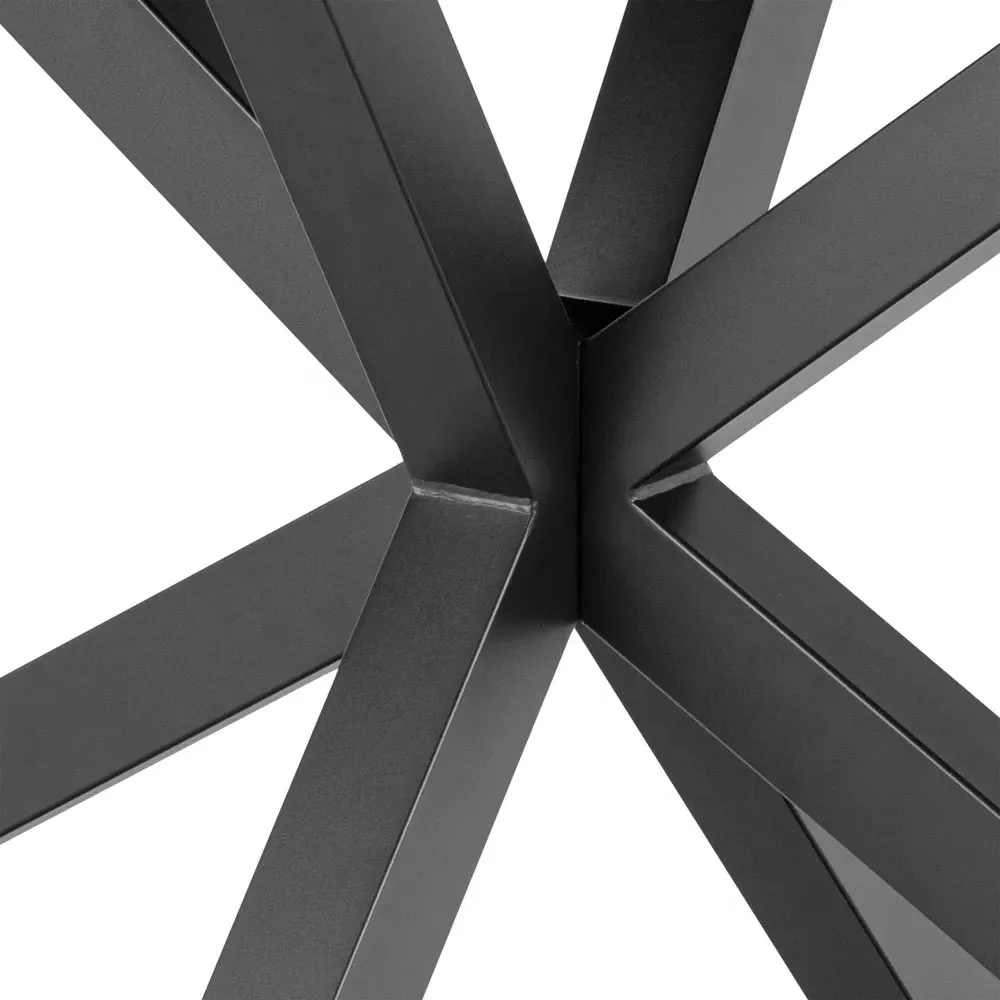 Florence Heaven 4-Seater Dining Table - Black, Ceramic