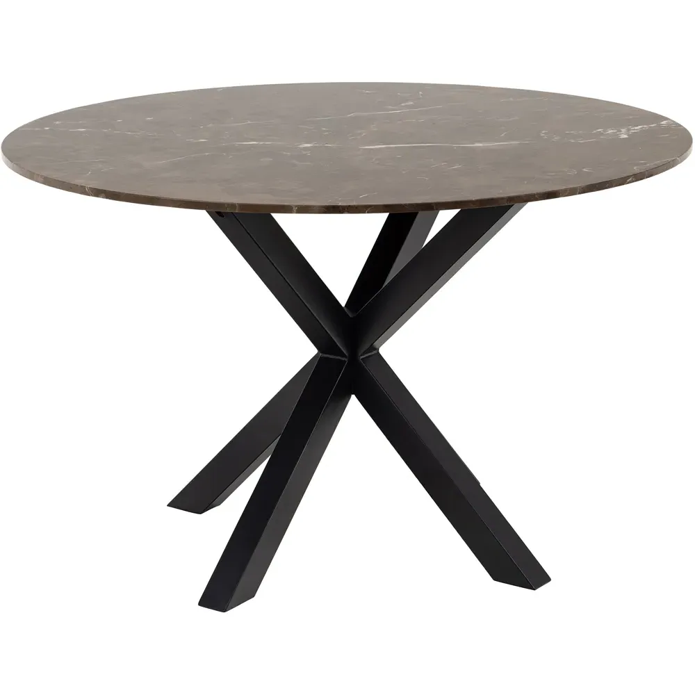 Florence Heaven 4-Seater Dining Table - Brown, Marble