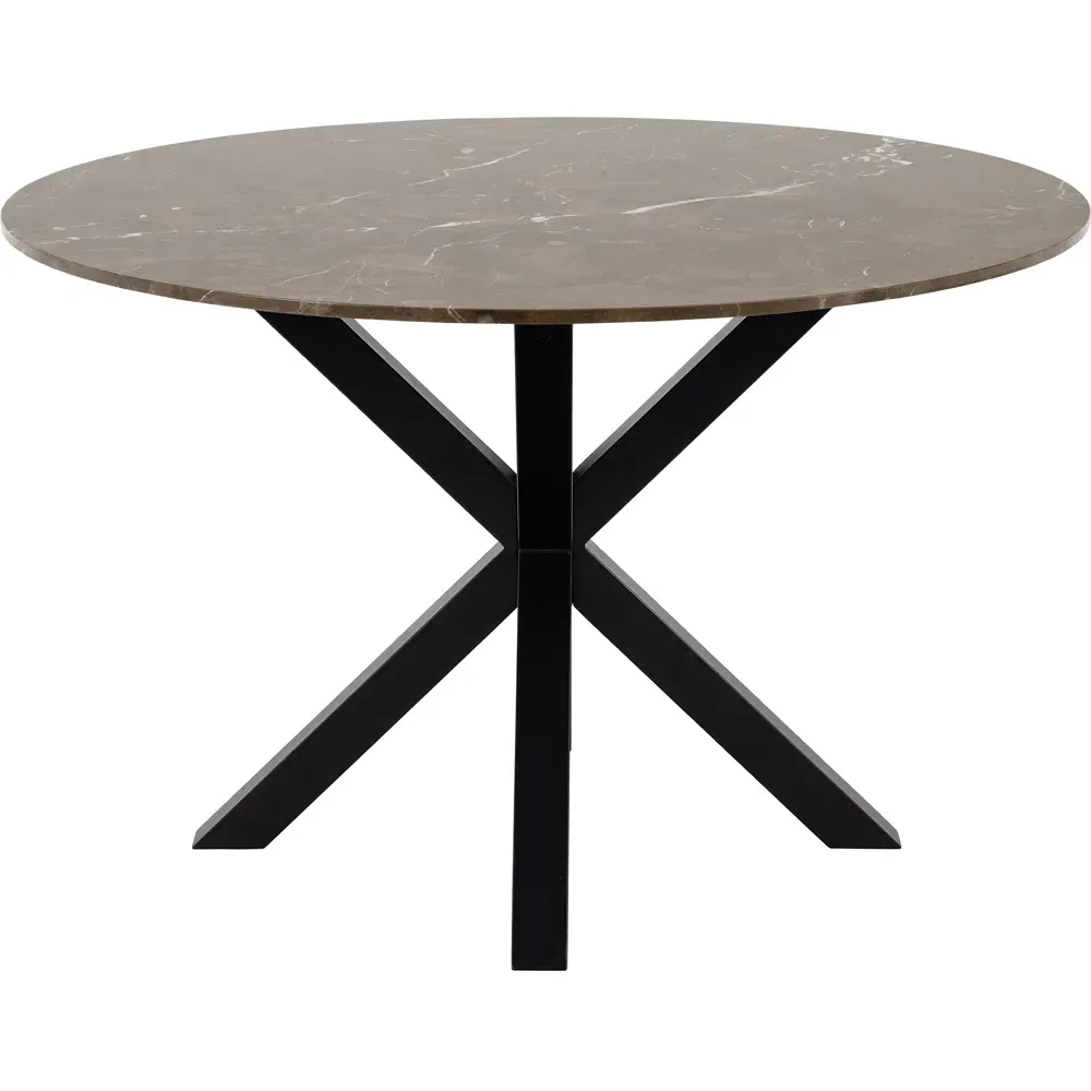 Florence Heaven 4-Seater Dining Table - Brown, Marble