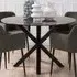 Florence Heaven 4-Seater Dining Table - Brown, Marble