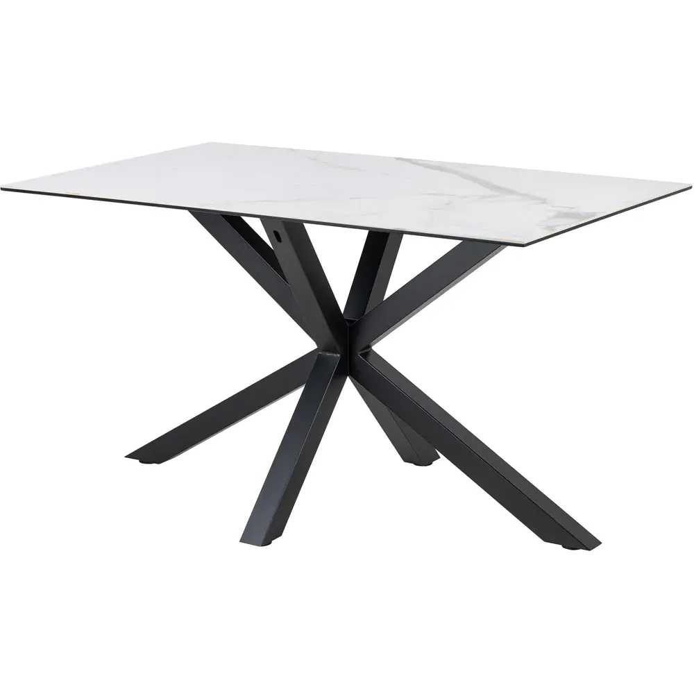 Florence Heaven 4-Seater Dining Table - White, Ceramic