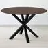 Florence Heaven 4-Seater Round Dining Table - Brown, Ceramic