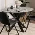 Florence Heaven 4-Seater Round Dining Table - Grey, Ceramic