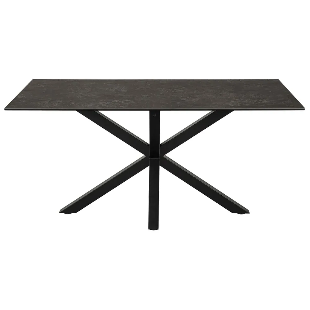 Florence Heaven 6-Seater Dining Table - Black, Ceramic