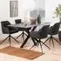 Florence Heaven 6-Seater Dining Table - Black, Ceramic