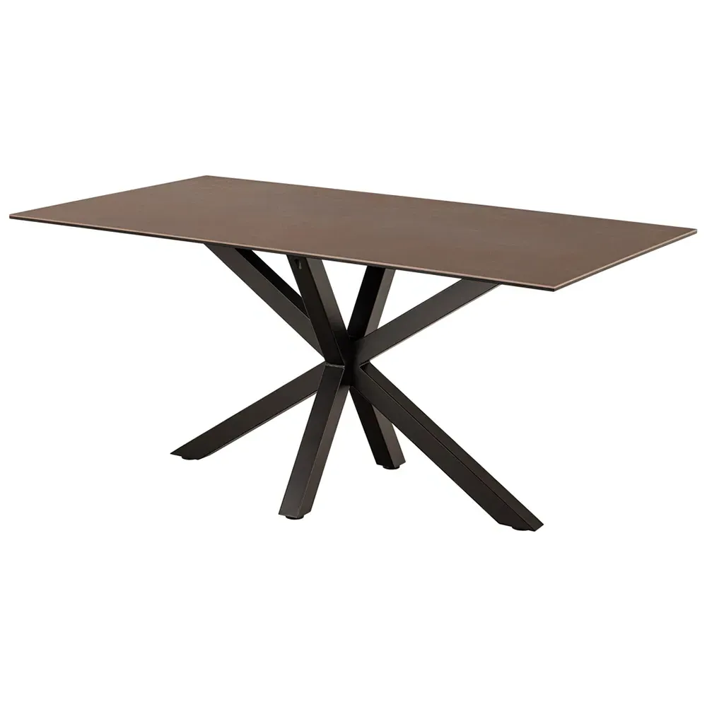 Florence Heaven 6-Seater Dining Table - Brown, Ceramic