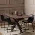 Florence Heaven 6-Seater Dining Table - Brown, Ceramic