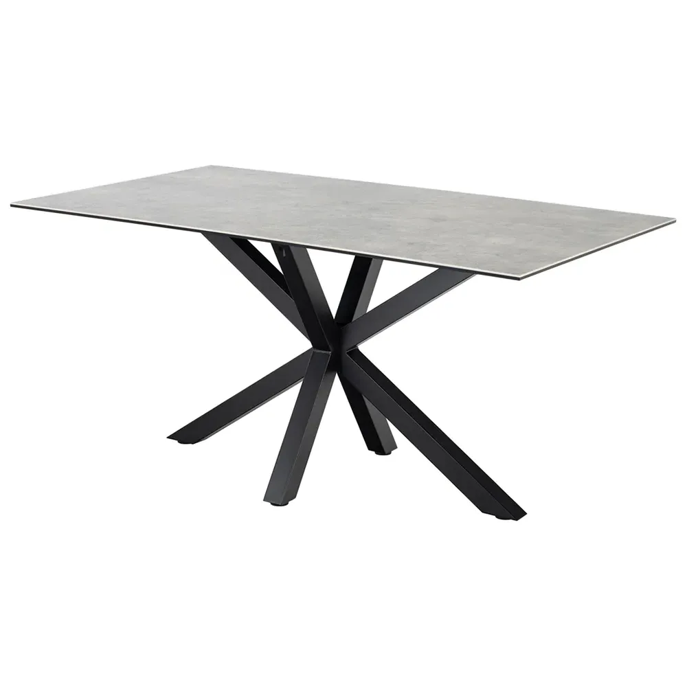 Florence Heaven 6-Seater Dining Table - Grey, Ceramic