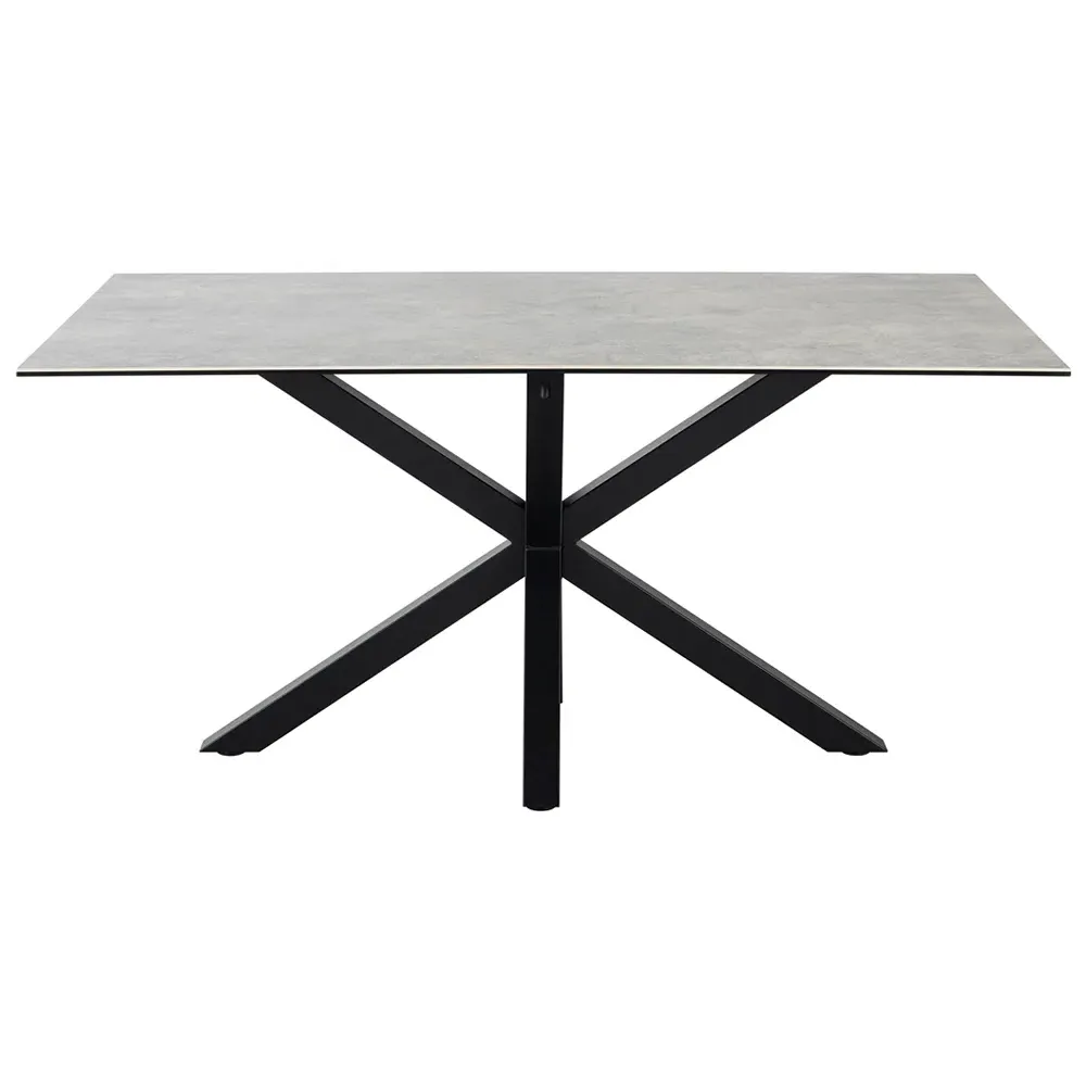 Florence Heaven 6-Seater Dining Table - Grey, Ceramic