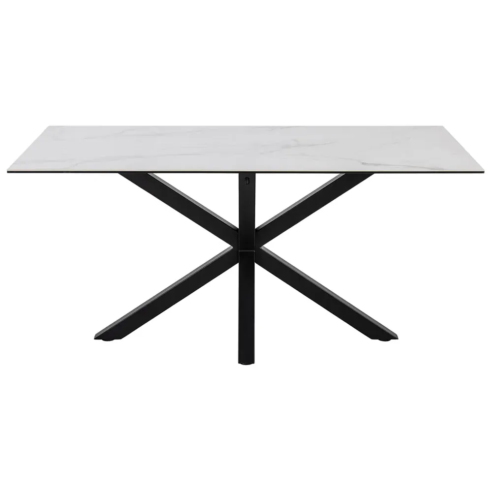 Florence Heaven 6-Seater Dining Table - White, Ceramic