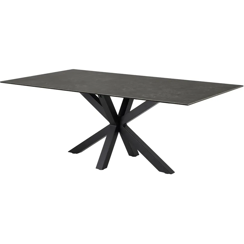 Florence Heaven 8-Seater Dining Table - Black, Ceramic