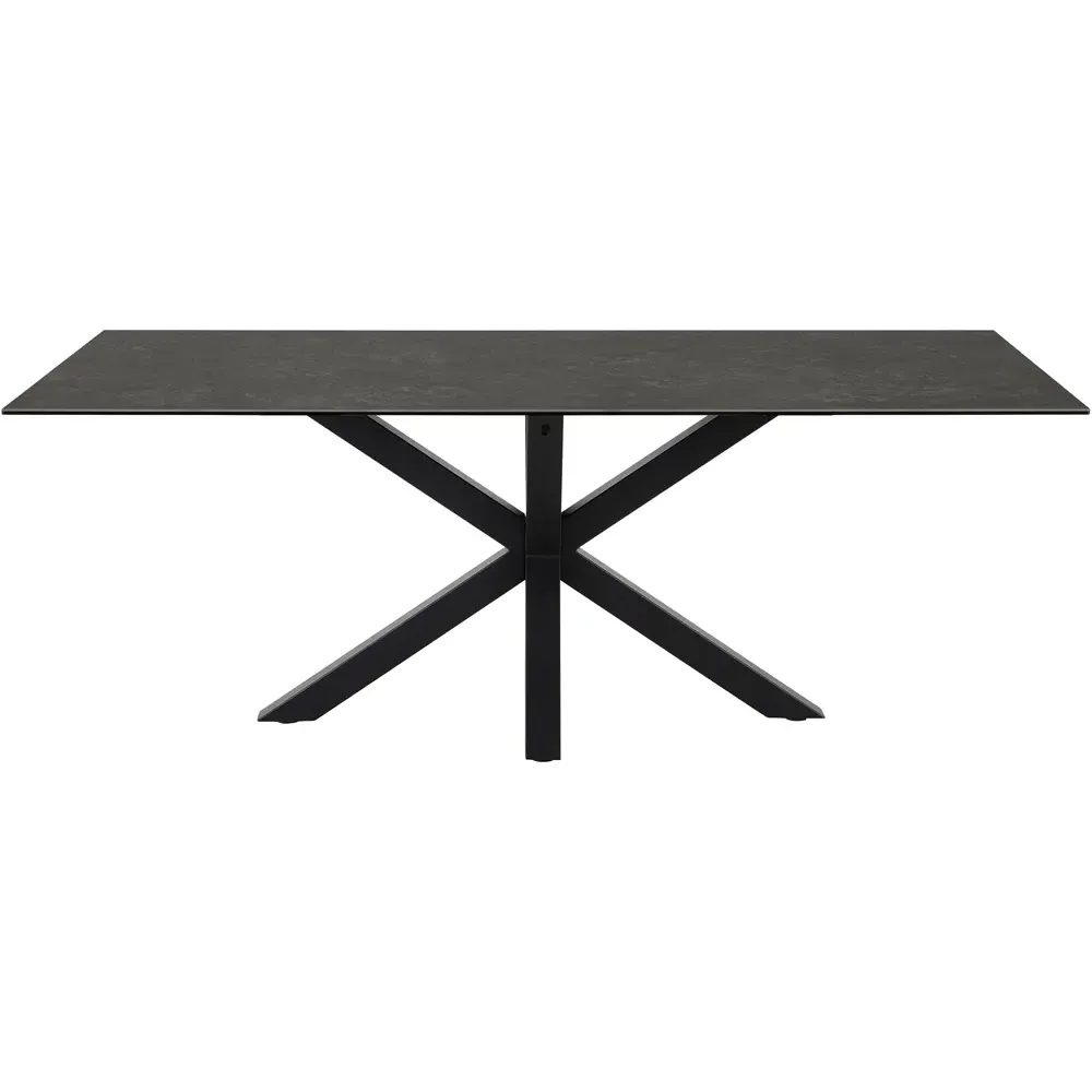 Florence Heaven 8-Seater Dining Table - Black, Ceramic