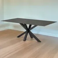 Florence Heaven 8-Seater Dining Table - Black, Ceramic