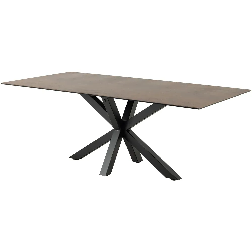 Florence Heaven 8-Seater Dining Table - Brown, Ceramic