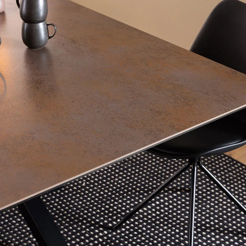 Florence Heaven 8-Seater Dining Table - Brown, Ceramic