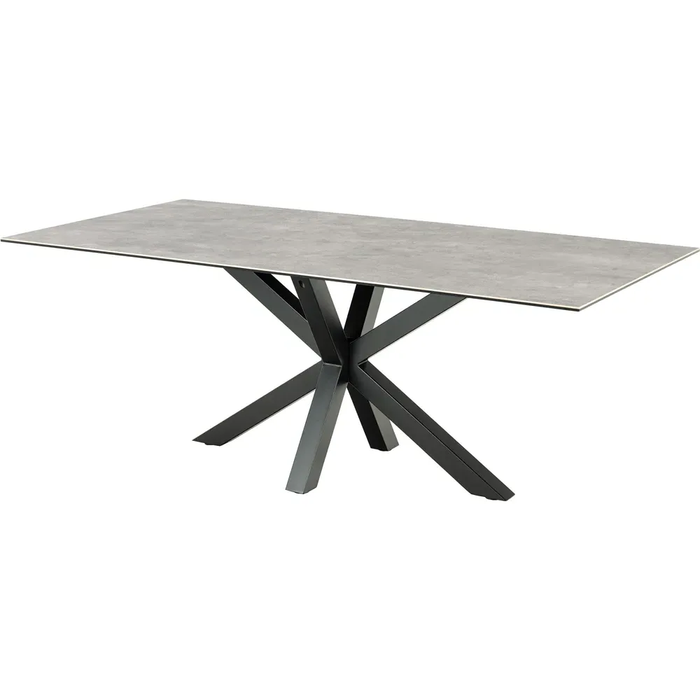 Florence Heaven 8-Seater Dining Table - Grey, Ceramic