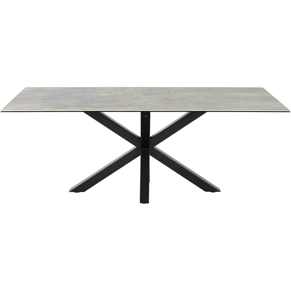 Florence Heaven 8-Seater Dining Table - Grey, Ceramic