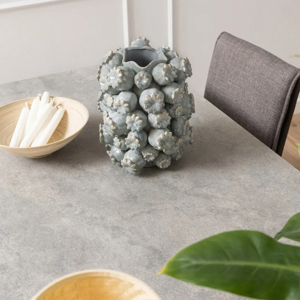 Florence Heaven 8-Seater Dining Table - Grey, Ceramic