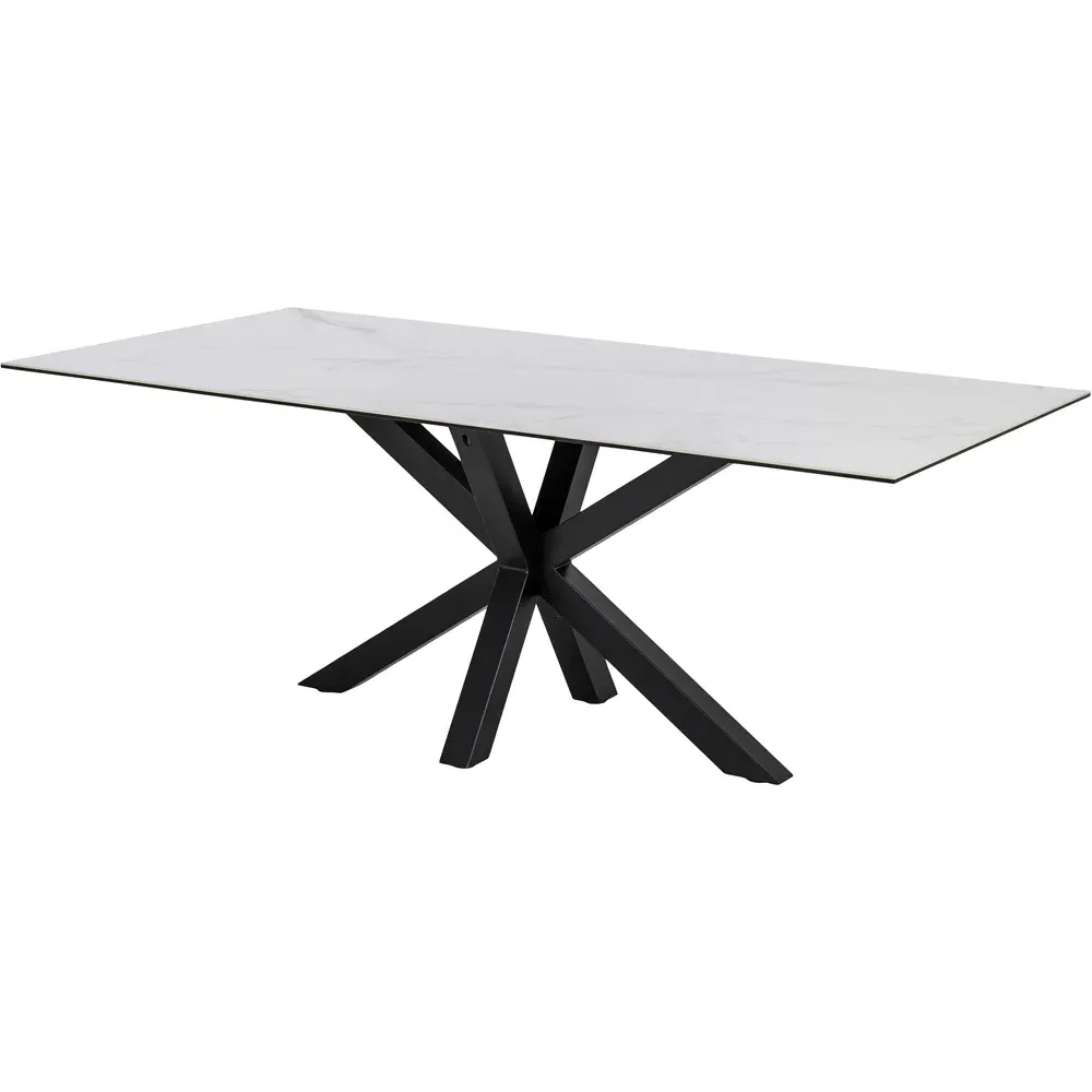Florence Heaven 8-Seater Dining Table - White, Ceramic