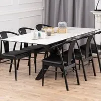Florence Heaven 8-Seater Dining Table - White, Ceramic