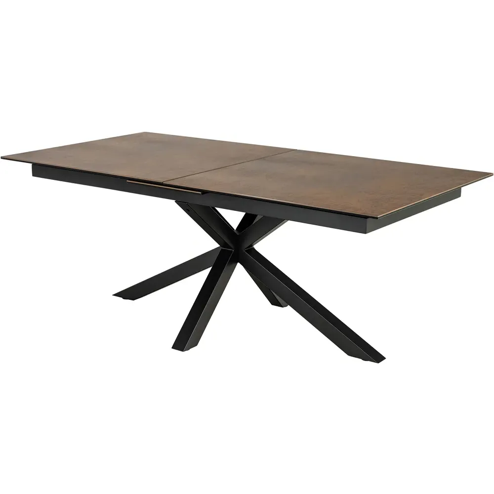Florence Heaven 8-Seater Extendable Dining Table - Brown, Ceramic