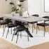 Florence Heaven 8-Seater Extendable Dining Table - Grey, Ceramic