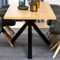 Florence Heaven Rectangular 10-Seater Dining Table - Brown, Oak