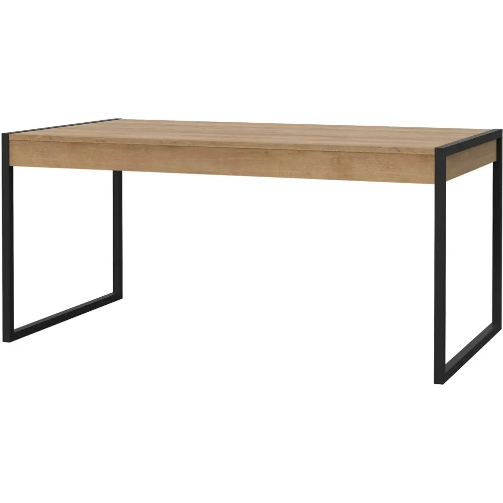 Florence High Rock 4-Seater Dining Table with Storage - Brown, Oak