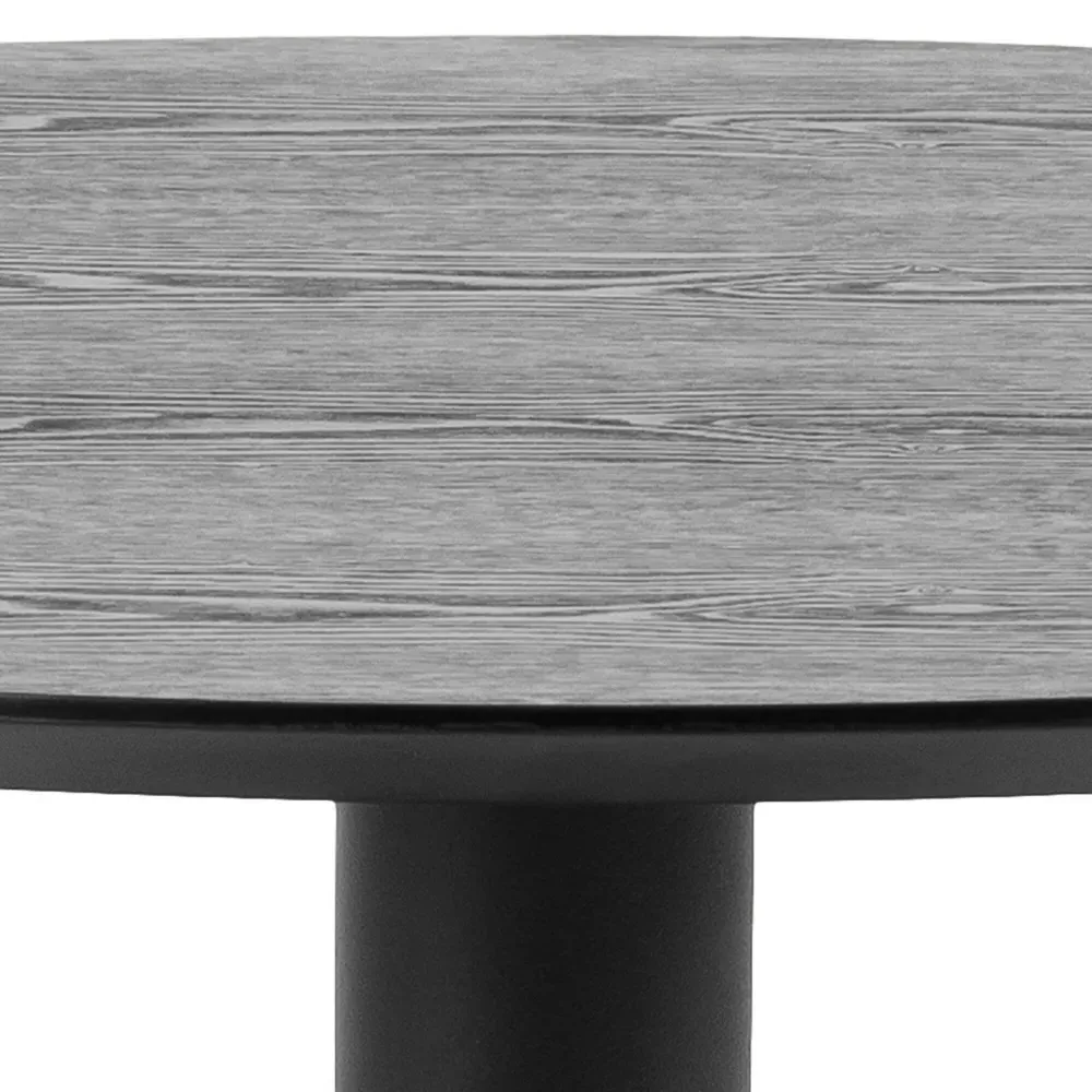 Florence Ibiza Small Round 4 Seater Table - Black, Ash