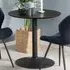 Florence Ibiza Small Round 4 Seater Table - Black, Ash