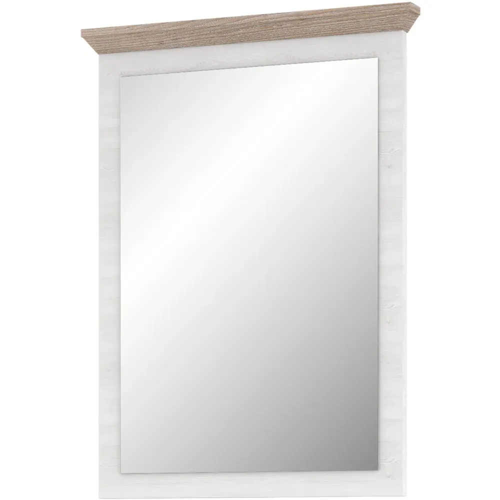 Florence Illopa Mirror - Brown, Oak