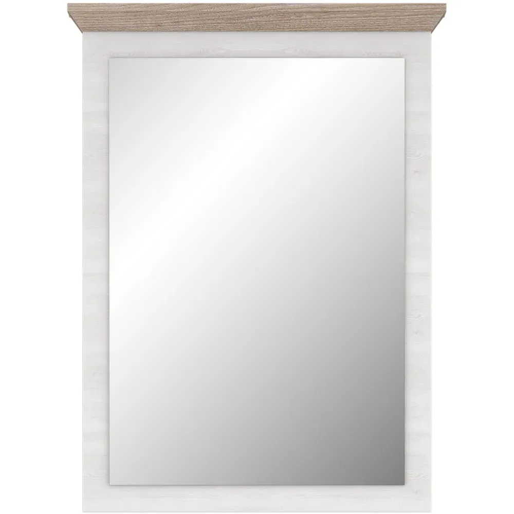 Florence Illopa Mirror - Brown, Oak